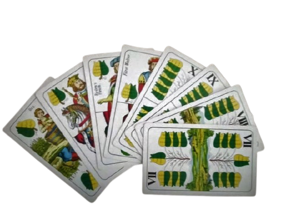 zöld kártyalapok